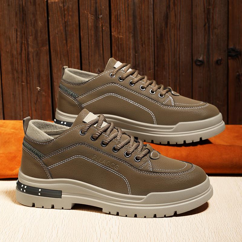 Men's Shoes Four Seasons Soft-soled Non-slip Casual Shoes Outdoor Youth Walking Shoes Fashion Student Sports Shoes Tooling Shoes