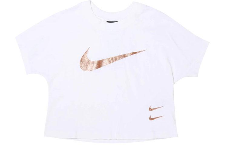 

Nike T Shirts Women s Crew Neck Moderate Straight Fit CW4321-100 XL