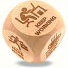 Wooden Work Decision Dice Novelty Office Gift