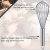 3pcsStainless Steel Egg Stirring Balloon Whisk Manual Egg Beater Mixer Kitchen Baking Utensil Multifunctional Cream Butter Whisk