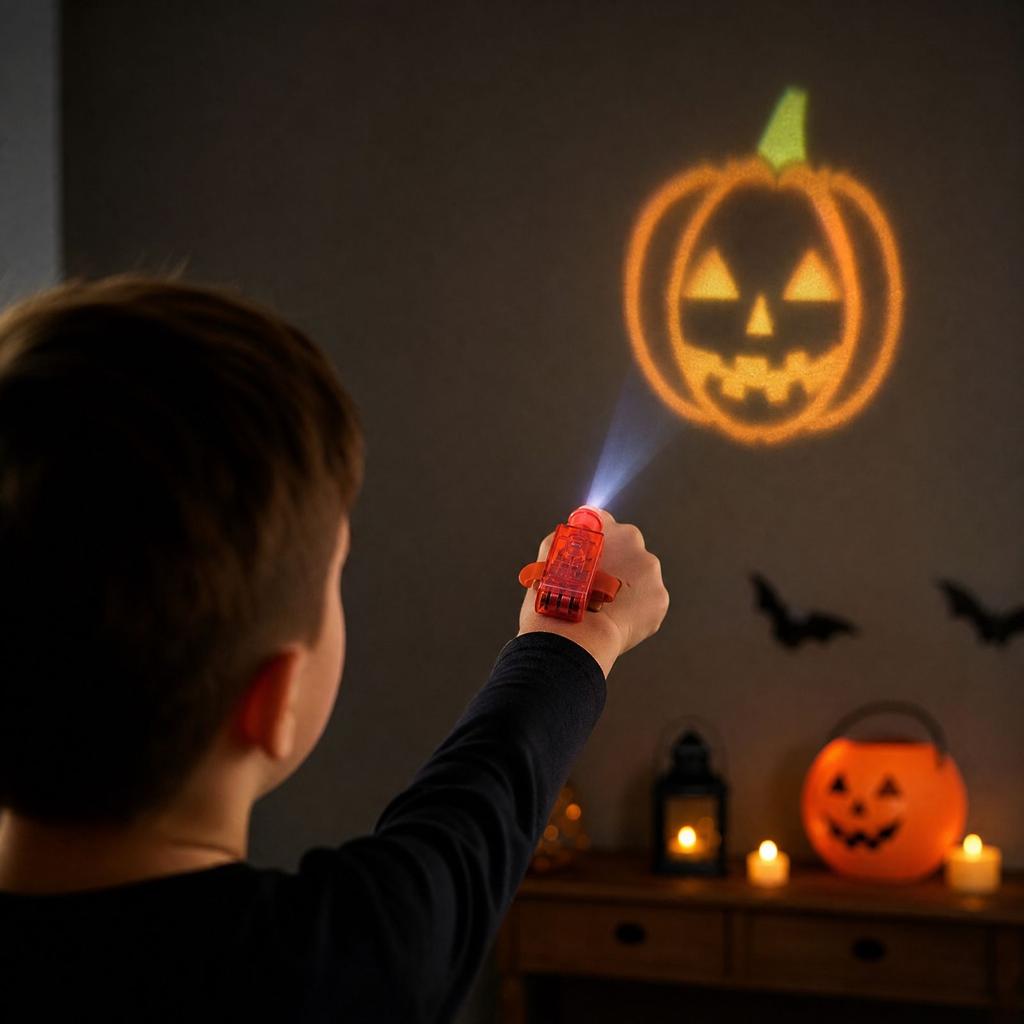 Halloween Projection Finger Lights, Light Up Party Toys for or, Props and Costume Accessories