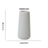 Nordic Light Luxury White Ceramic Vase: Creative European-Inspired Design for Elegant Flower Arrangements