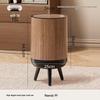 Pinhuan Bathroom High-Leg Wood Grain Trash Can