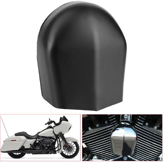 Acouto Motorcycle Horn Cover for Touring with Stock Horns 1993-2018 Metal Replacement Accessories (Matte Black)