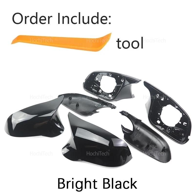 for BMW X1 3GT F20 F21 F22 F23 F30 F34 F32 F33 F36 E84 F87 I3 Black Look Replacement Rearview Side Mirror Covers Cap New Style