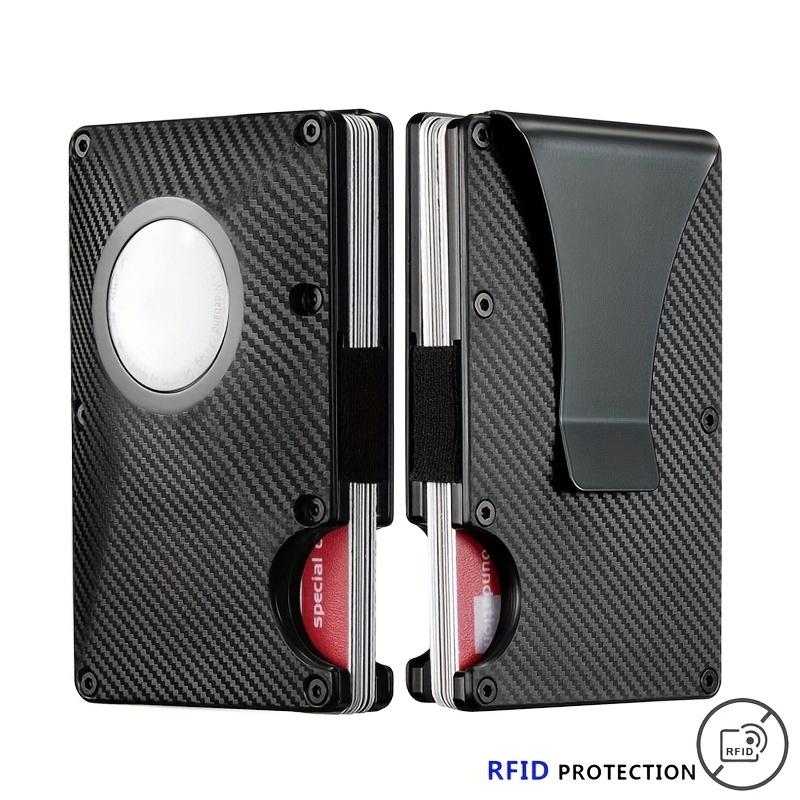 

2023 Новый алюминиевый держатель для кредитных карт для мужчин Кошелек Новый минималистичный блокирующий RFID тонкий антизащитный металлический зажим для держателя карты с трекером 6 цветов