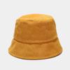 New Korean Joker Corduroy Women Bucket Hat Fashion Shading Couple Outdoor Panama Hats Unisex Travel Sunshade Fisherman Cap