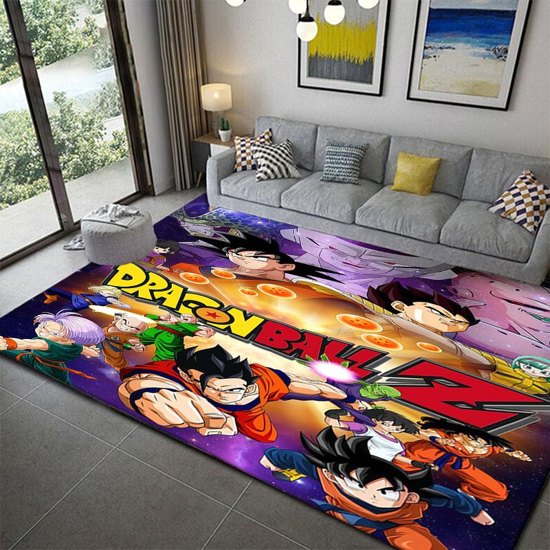Dragon Ball Super Goku Design Floor Carpetanime soft washable cartoon floor carpet