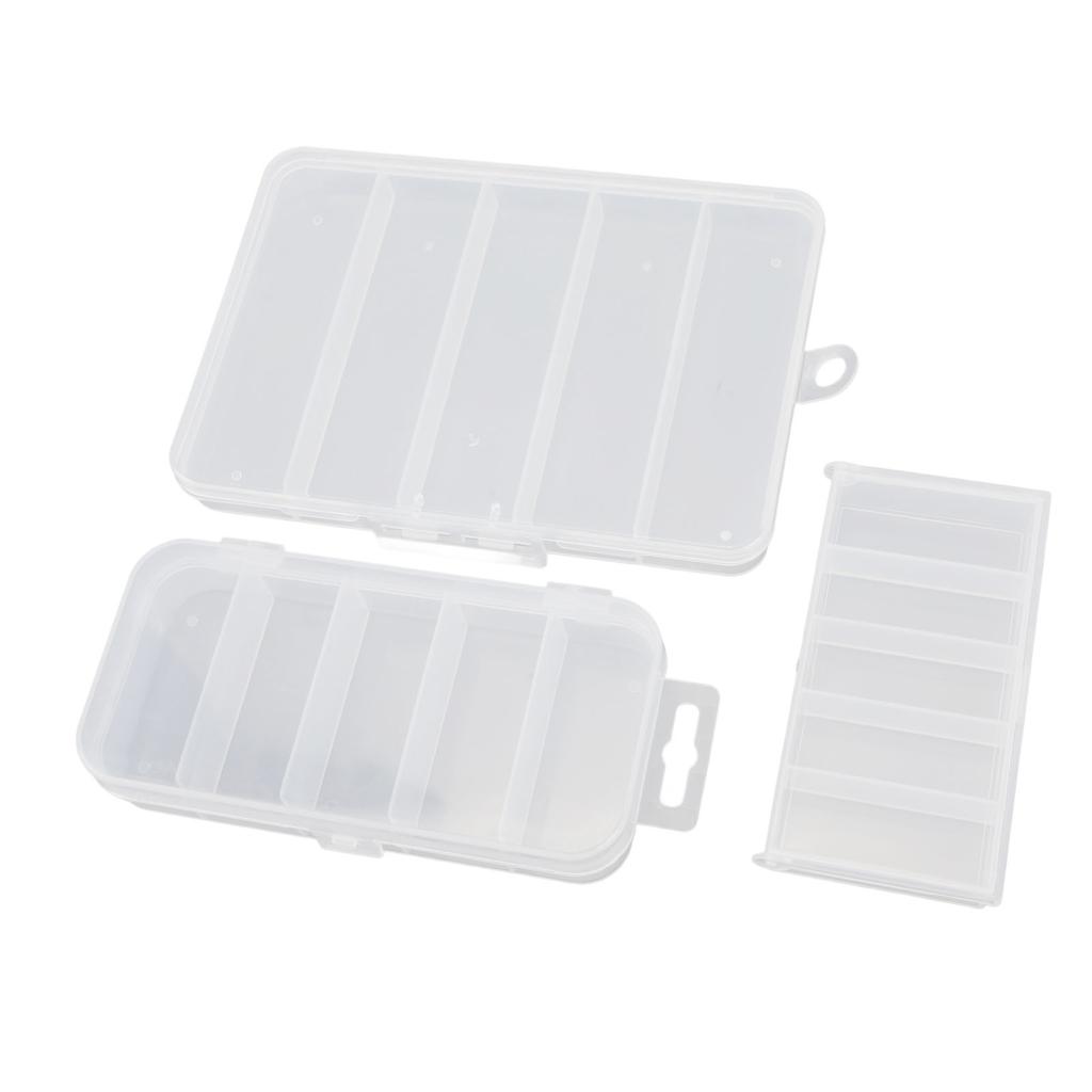 3pcs Fishing Tackle Box Multipurpose Waterproof Dustproof Protective Clear Fishing Lure Box for Fish