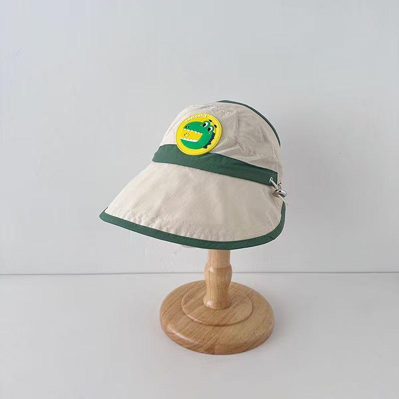 Children's sun protection hat with large eaves summer thin design girls' UV resistant empty top sun protection hat baby sun hat