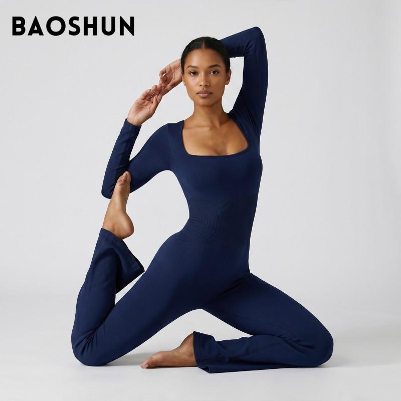 Seamless High Waist Butt Lifting Yoga Jumpsuit Sleeveless Flared Athletic Romper Workout Gym