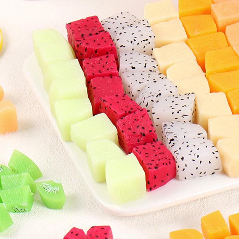 DIY Edible Fruit Slices for Cake Decoration: Pitaya, Mango, and Kiwi Model Props for Photography and Toy Simulation