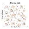 Bohemia Style Boho Rainbow Hearts Stars Pattern Wall Stickers For Kids Room Decor Baby Nursery Room Wall Decals