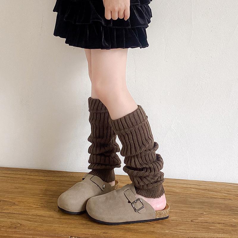 Children'S Socks Stacked Long Tube Korean Maillard Retro Warm Winter Medium And Older Children Ankola Red Calf Socks