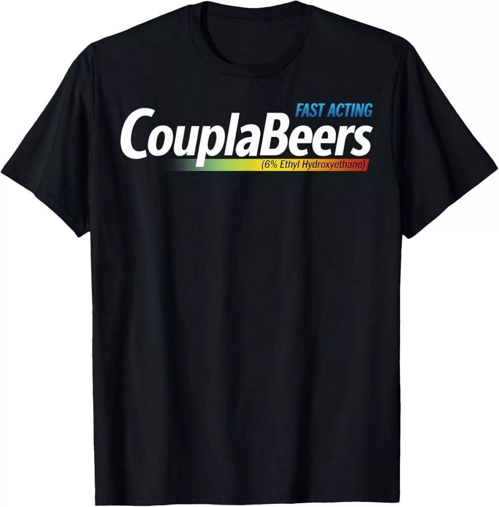 CouplaBeers Couple of Beers Funny Meme Fast Unisex T-Shirt full size S to 5X Unisex T-Shirt XXL