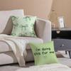Refreshing Serene Matcha And Mint Green Cushion Cover Throw Pillow Cover Hidden Button Durable Polyester Chair Cushion