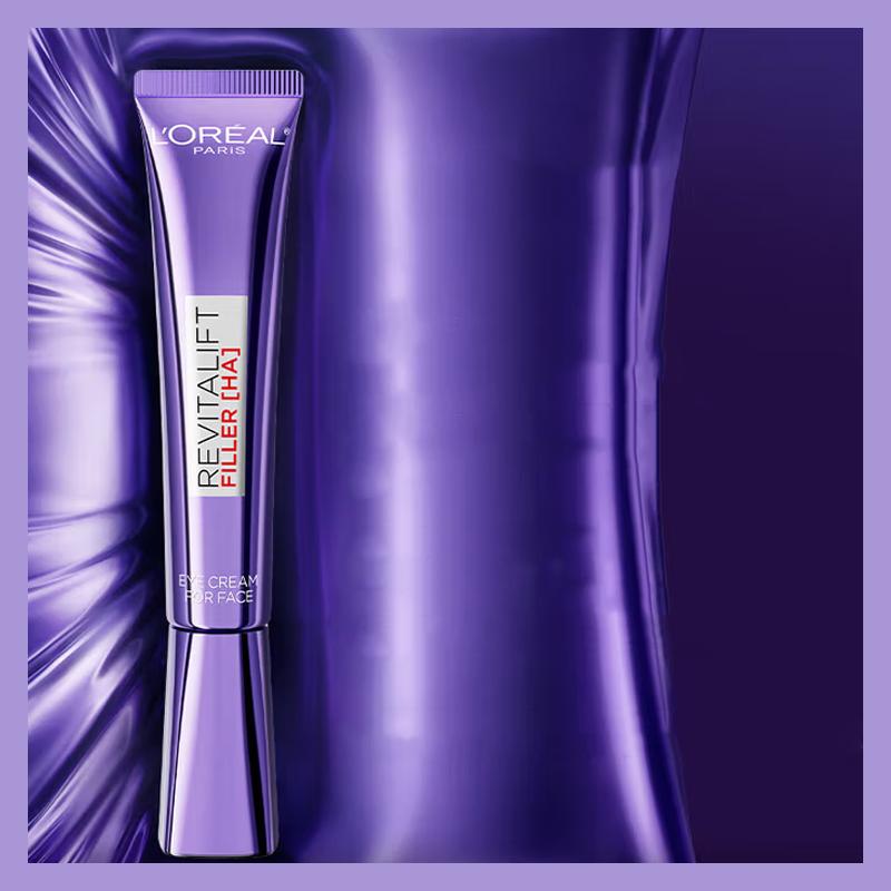 Loreal Paris Purple Nourishing Refreshing and Soothing Skin Care Set - Two-piece Set High Moisturizing Essence 30ml Light Nourishing Eye Cream 30ml