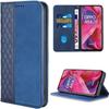 Protective Case - OPPO - A54 5G - PU Leather - Navy Blue - Mosaic Pattern