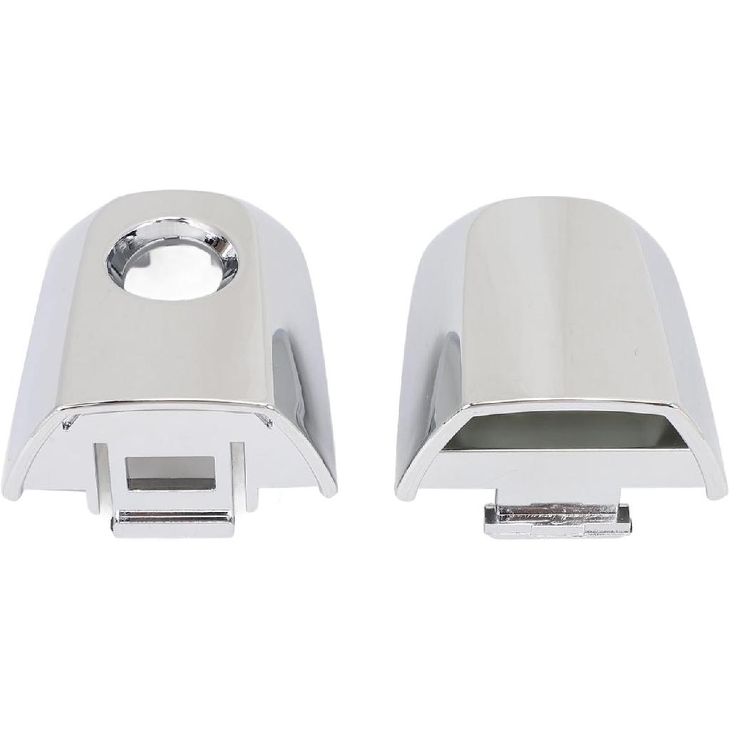 AMAKO Front Door Handle Cover with Key Hole, Chrome Bezel Compatible with Mitsubishi Montero L200 2005 to 2015 Exterior Door Handle Cap