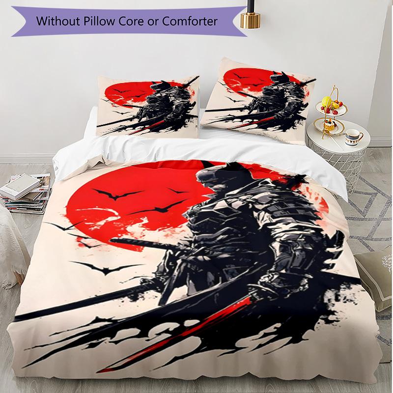3pcs Duvet Cover Set (1*Duvet Cover + 2*Pillowcase, Without Core), Superheroes Print Soft All‑Season Bedding Set, Home Bedroom Decor Gift