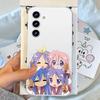 Kawaii Anime L-Lucky Star HD Clear Transparent Phone Case For Samsung Galaxy A52,A12,A51,S24,S23,S22ULTRA,S21 Edge,S20LITE,Plus,