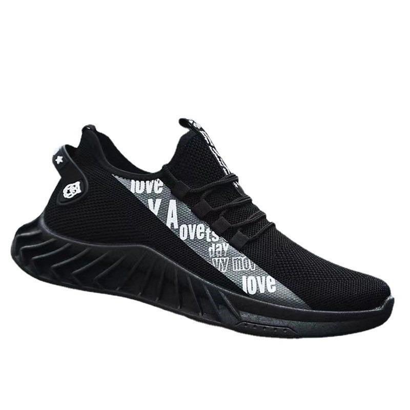 Novos calçados esportivos, calçados casuais da moda, tênis de corrida de malha respirável e sola macia