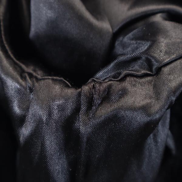 captivity 80s 90s Made in USA Old Fake fur Jacket 45481 black hood Women Used