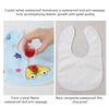 2/5Pcs Baby Cartoon Snap Waterproof Bib Super Soft Baby Bib Newborn Crystal Velvet Saliva Towel
