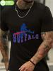 Buffalo Football Game Day T-shirt - Bold Player Graphic Print