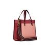 Coach Field 22 Badge Decorated Vertical Sheet Music Leather Tote Bag Women Tote Bags Strawberry-Red Cherry-Blossom-Pink C6036-B4S5K