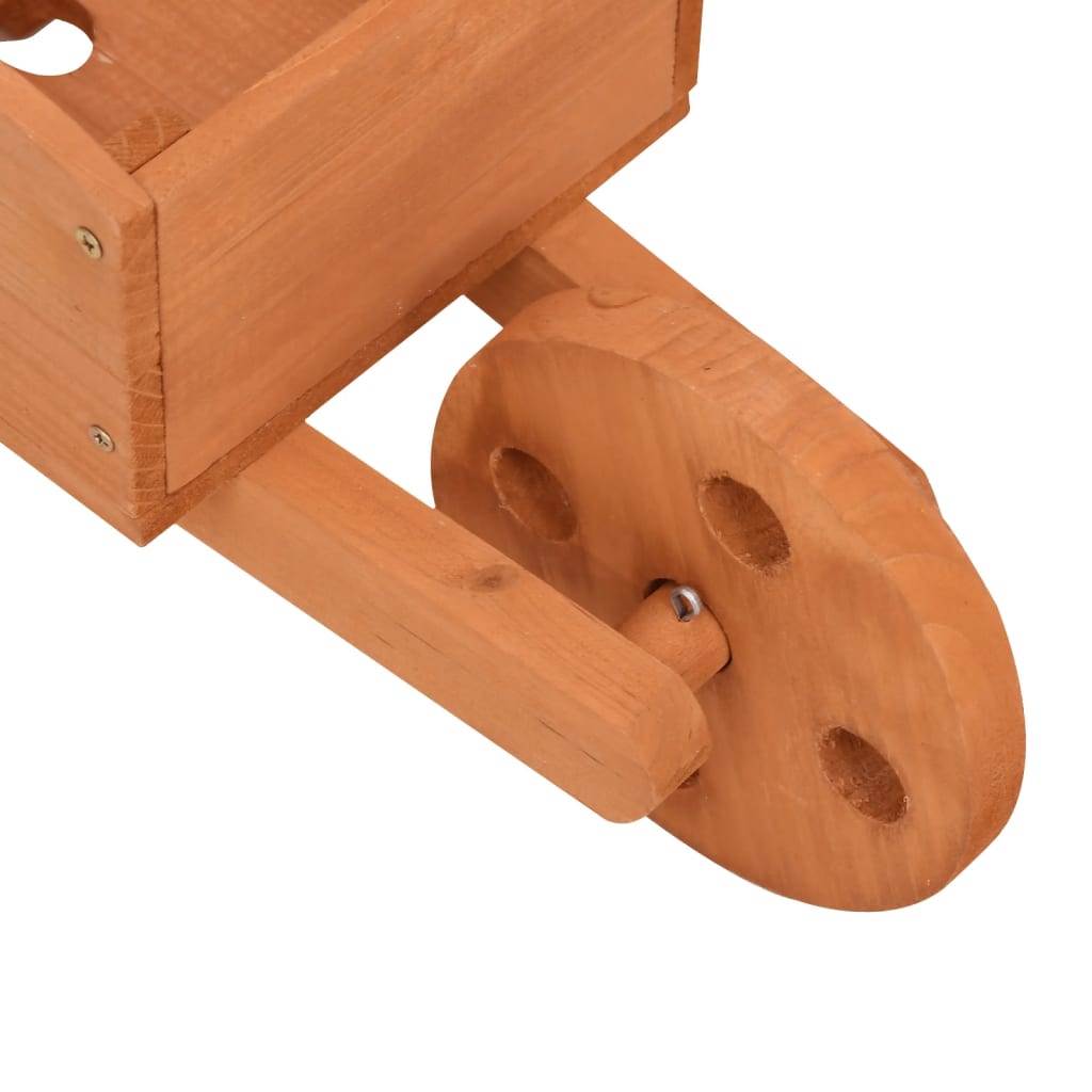 Planters In Wheelbarrow Design 2 Pcs 47x15x19 Cm Solid Wood