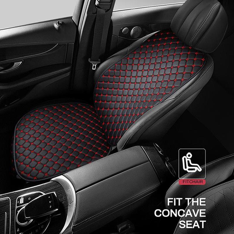 Pu Leather Car Seat Cover Universal Minimalism Soft Seat Cushion Protective Cover With Storage Pocket Car Interior Accessories