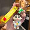 New Cartoon Cute Wax Shin-chan Disguise Keychain Pendant Doll Cute Key Ring Couple Cute Bag Accessories Pendant Car Key Chain