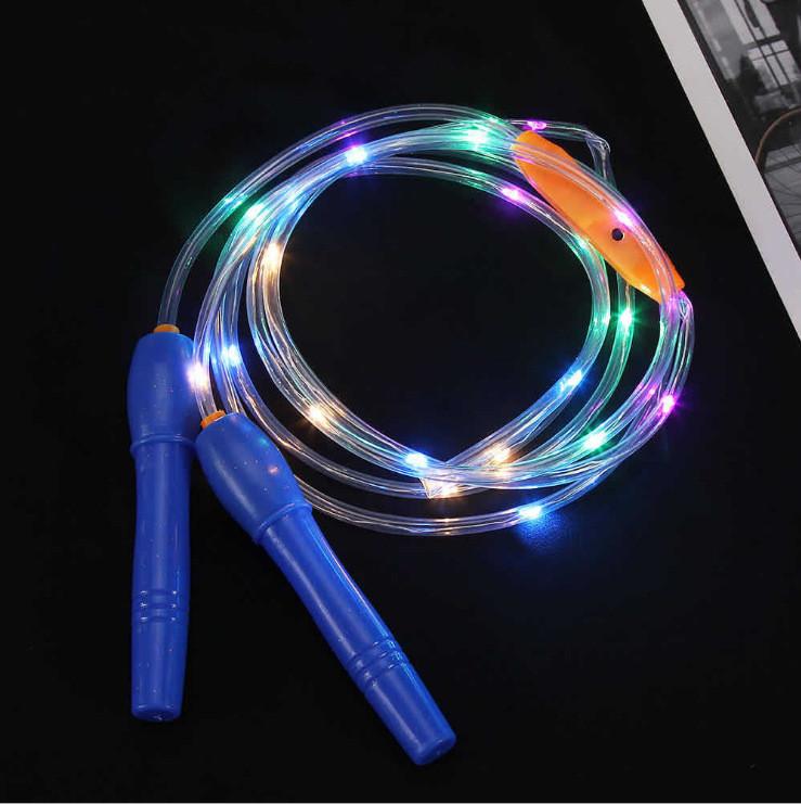 Neon Fluorescent Jump Rope For Fat Burning And Cardio Workouts With Nightlight Effect For All Ages