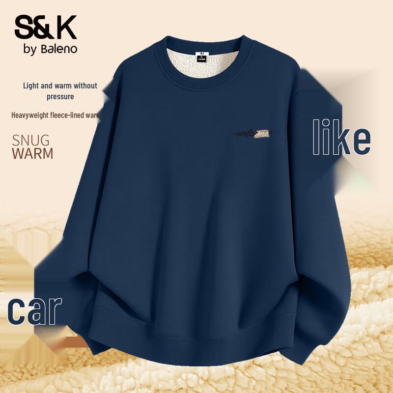 

Baleno S&K Men s Thickened Casual Long Sleeve Sweatshirt 5XL