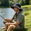 Outdoor Sun Protection Bucket Hat for Men Women Wide Brim Waterproof Quick-Dry Sun