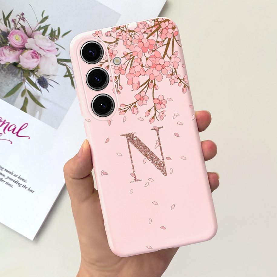 For Samsung Galaxy S24 5G Case SM-S921B Capa Fashion A Z Letters Soft Silicone Back Cover For Samsung S24 Ultra S24+ S 24 Bumper