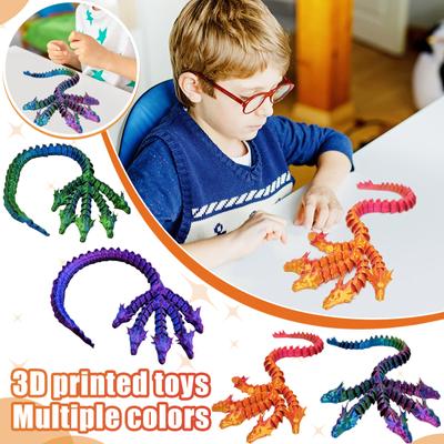 3D-gedrucktes kleines einteiliges bewegliches Modellspielzeug-Ornamente Mehrfarbig