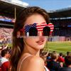 American Flag Peace Sign Glasses - Cross-Border Party & World Cup Decoration for Independence Day