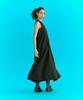 Er Er Pleated Detail Dress Black