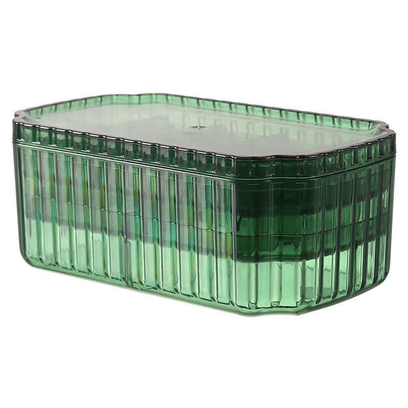 Elegant Clear Jewelry Organizer Box with Anti-Oxidation for Earrings, Necklaces, and Rings