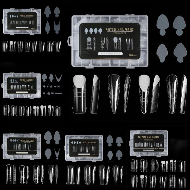 288 Pcs Nail Forms Set Nail Extension Molds Nail Forms Manicure Supplies