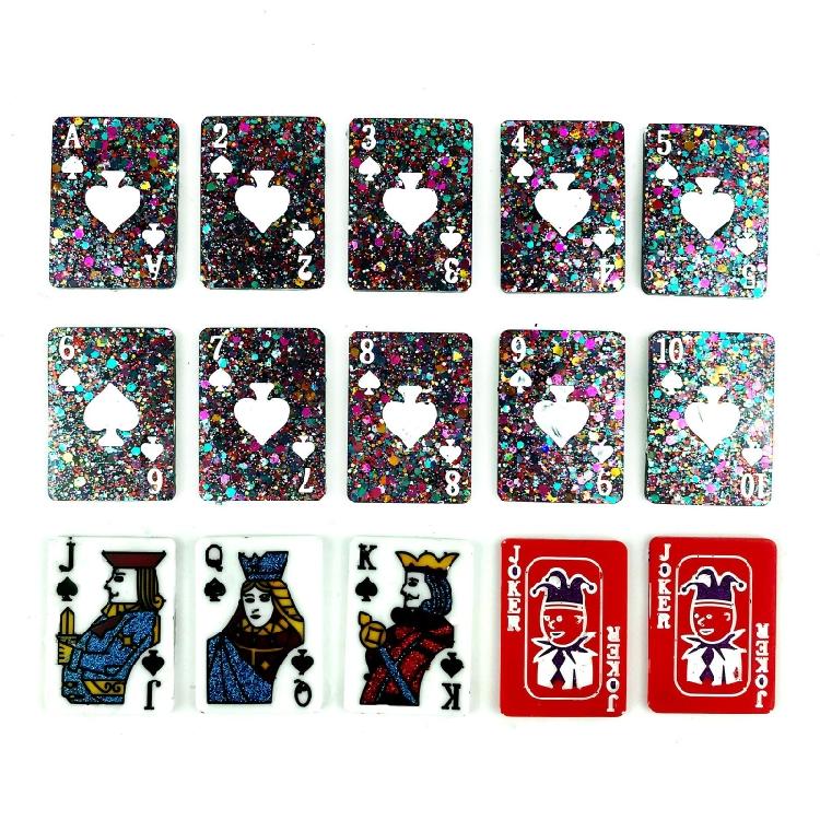 15 Cavities Playing Card Epoxy Molds DIY Resin Craft Cards Silicone Casting Mold