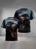 Children's Clothing Boys Girls 3D Printed Dinosaur T-Shirt Summer Short Sleeve Boy Clothes Casual Children Top Kids Clothing