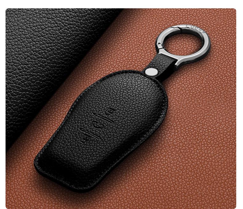 2025 Nissan N7 Key Case: Full Coverage PU Shell with High-End Buckle, Fashionable Design for Men and Women