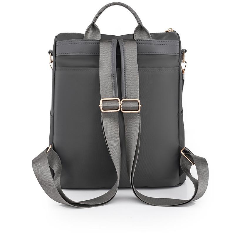 IELGY backpack, nylon cloth rhombus schoolbag, large-capacity Korean version of leisure students Korean version of travel backpack