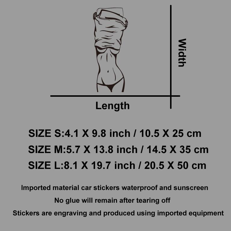 Sexy Lady Posing Decals & Bumper Creative&funny Stickers for Cartoon Fans&lover,high Quality for Car Trucks Motorcycles & Laptop