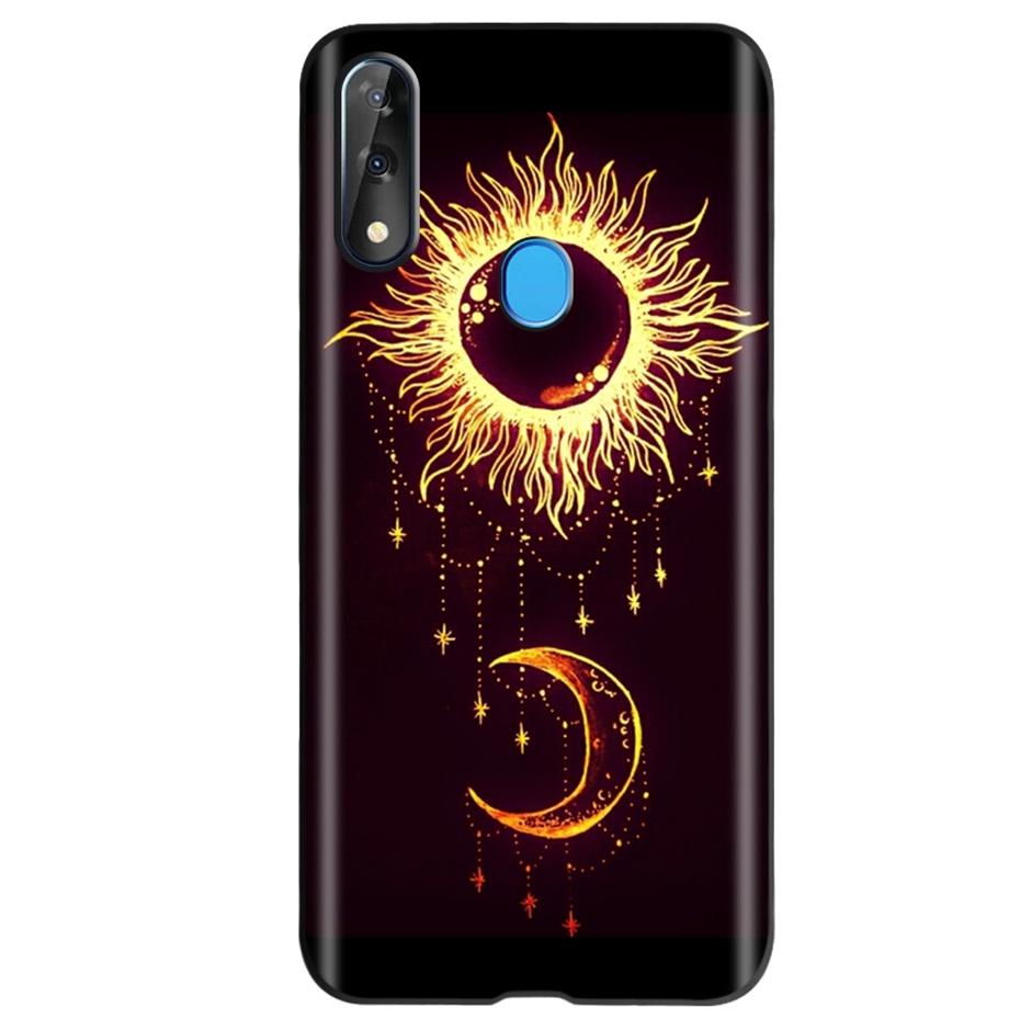 Etui do ZTE Blade V10 Modny Wzór Kwiatowy Serce Etui na Telefon do ZTE Blade V10 Vita V 10 Czarne Silikonowe Miękkie TPU Zderzak