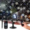 JInShan Official Store Christmas Snowflake Projector Light, Snowing Projector Light, Projection Lamp, IP65 Waterproof, Dynamic LED, Christmas