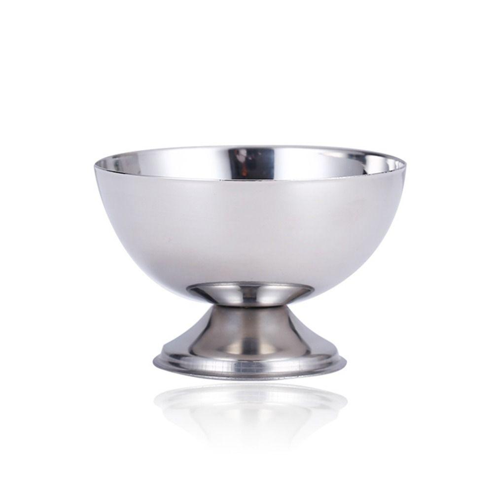 Anti-Rust Ice Cream Cup Silver Fruit Plate New Fruit Snack Goblet